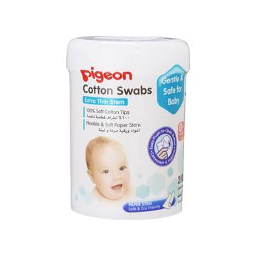 Pigeon Cotton Baby Ear Buds Thin Stem